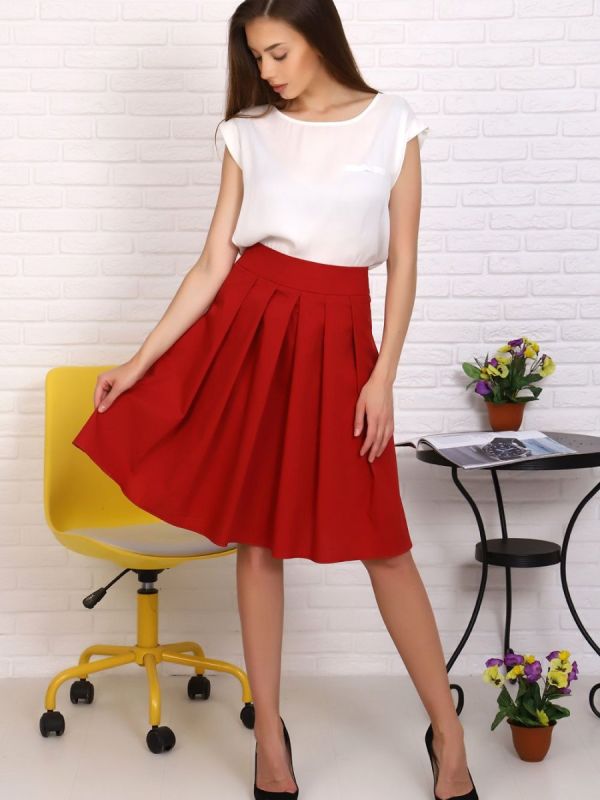 Nelly skirt (burgundy) pp