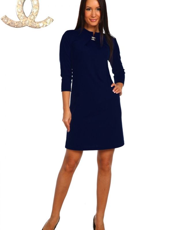 Knitted dress Via (blue) pp