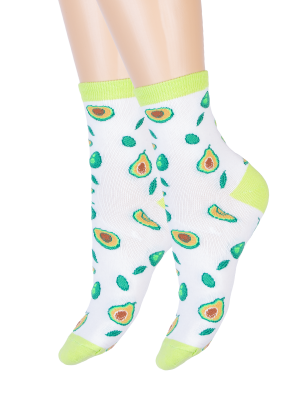 Women's socks Avocado (white) зк