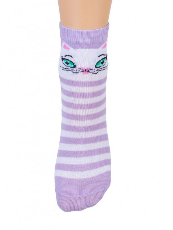 Children's socks Kiska (lilac) zk