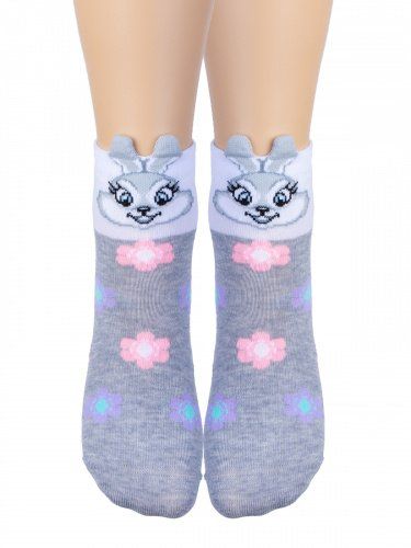 Children's socks Bunny (gray) zk