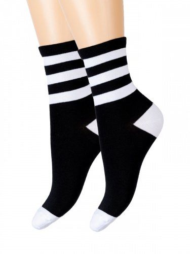 Children's socks Contrast (black) зк