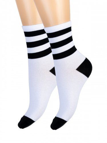 Children's socks Contrast (white) зк