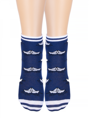 Children's socks Korablik (blue) zk