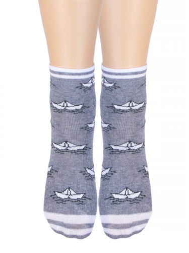 Children's socks Korablik (gray) zk