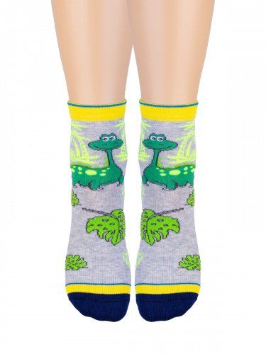 Children's socks Dino (gray) зк