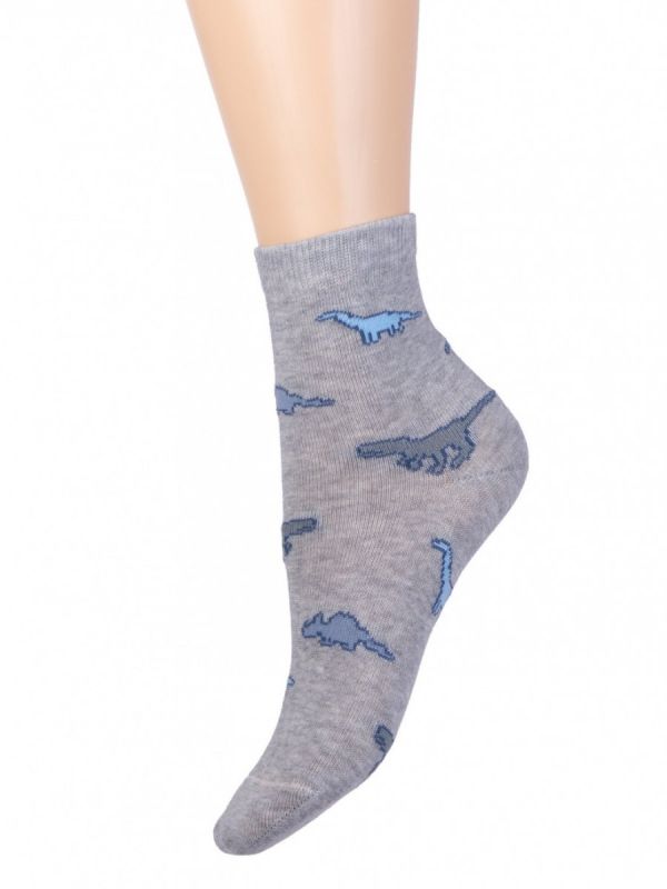 Children's socks Dinosaurs (gray)