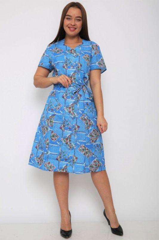 Calico robe Alissa (blue) pp