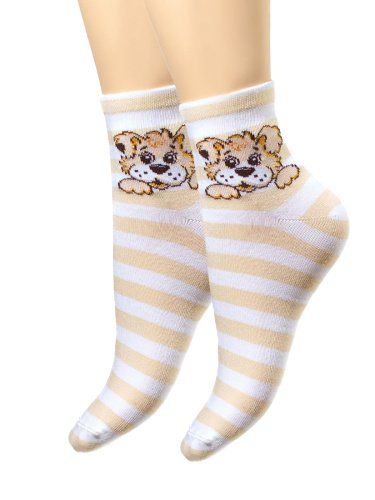 Children's socks Dog (beige)