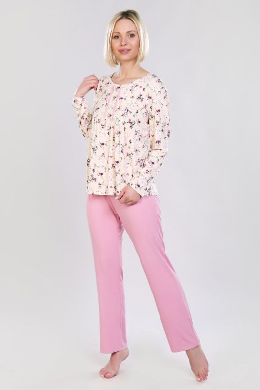 Viscose Plisance pajamas (beige) pp