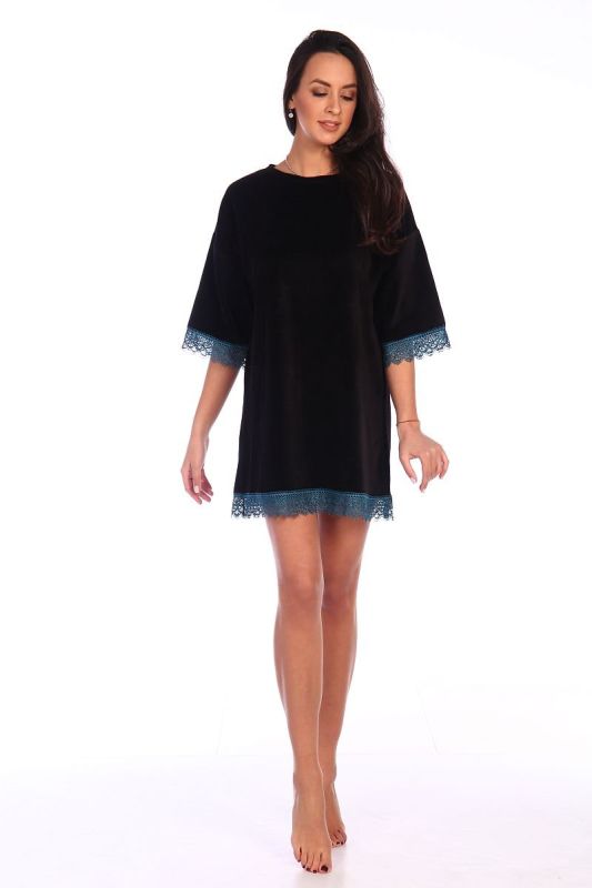 Knitted dress Eudora (dark blue) pp