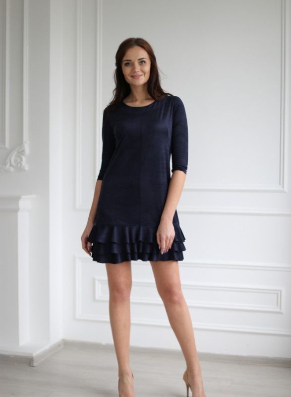 Knitted dress Hannah (blue) pp