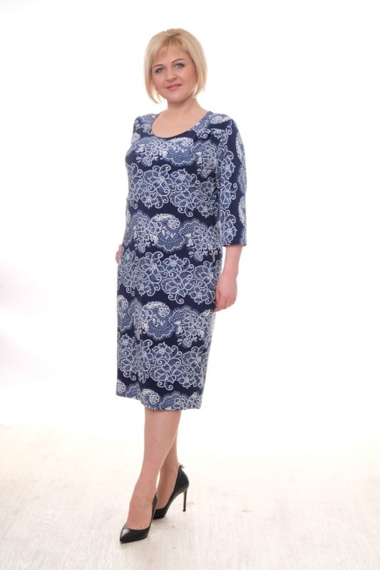 Knitted dress Sammi (blue lace) pp2