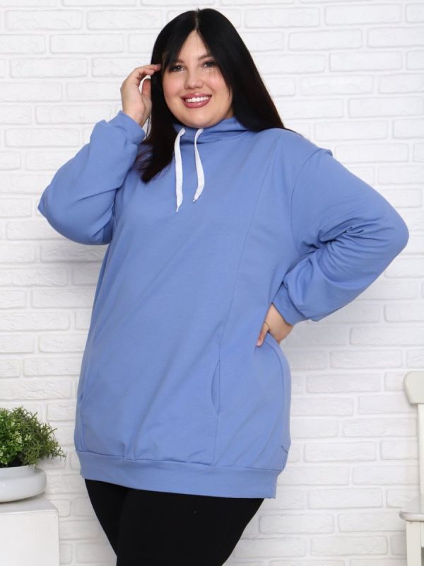 Knitted sweatshirt Amelie (blue) from