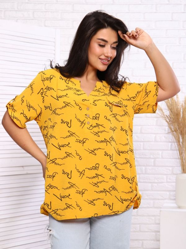 Women's blouse Janet (mustard) zk