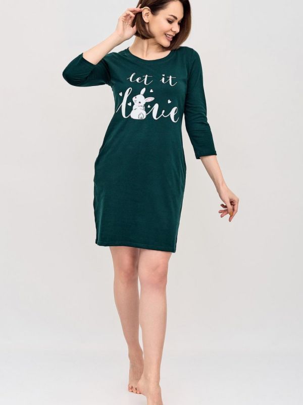 Knitted dress Reggie (green) pp