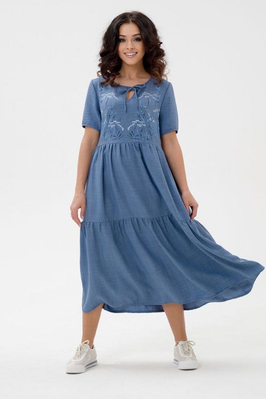 Viscose dress Juliet (blue) pp