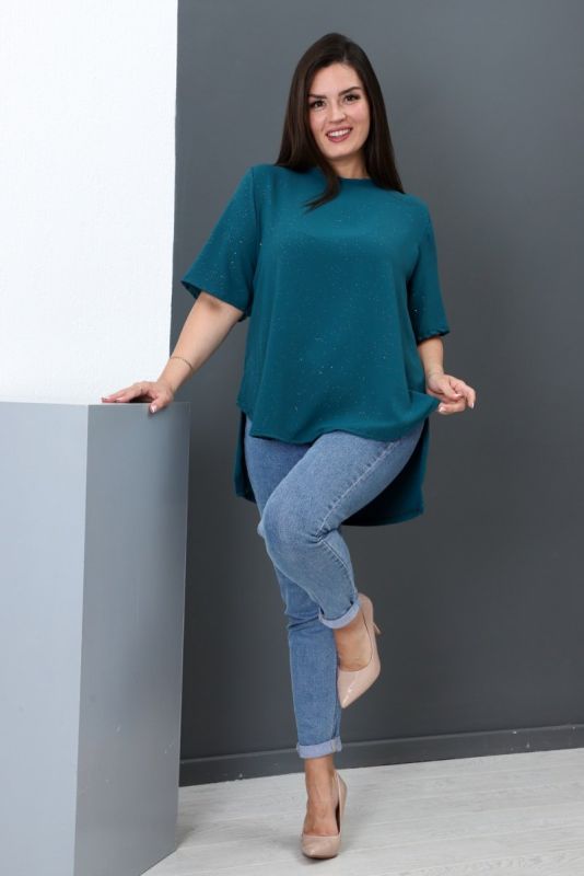 Knitted tunic Varisa (emerald) pp