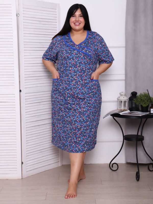 Knitted dress Home (dark blue) pp