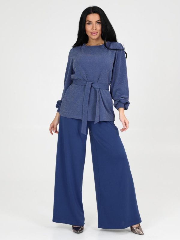 Knitted suit Maleila (indigo) pp