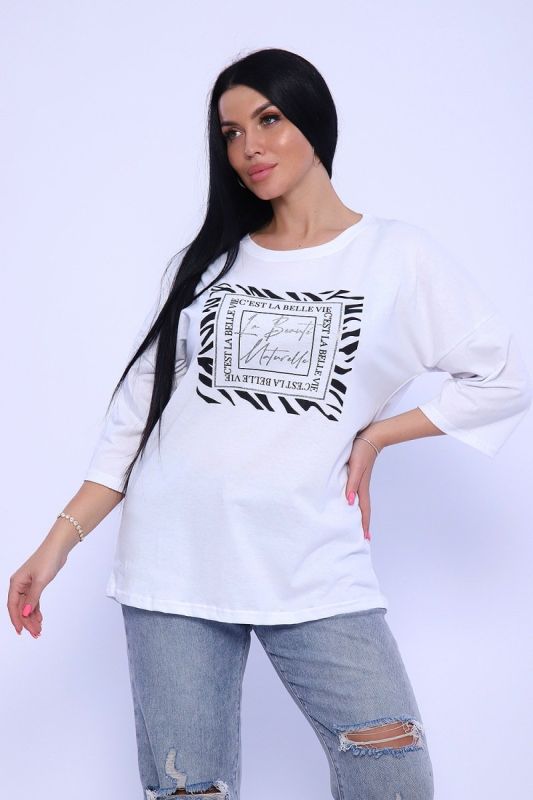 Knitted tunic Naturel (white) pp