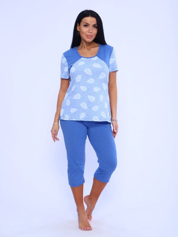 Knitted pajamas Janeta (blue) pp