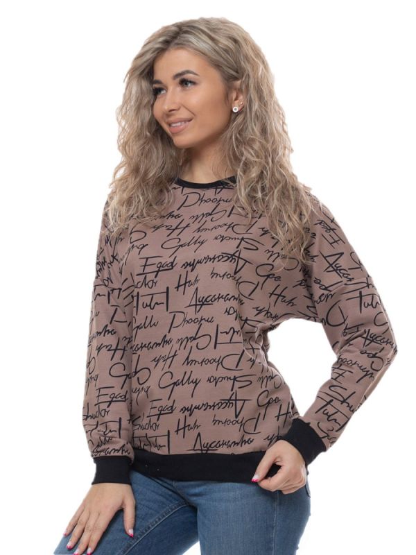 Knitted sweatshirt Nancy (coffee) pp