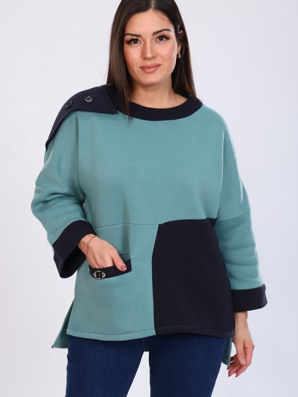 Knitted tunic Felina (pistachio) pp