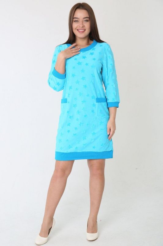 Knitted tunic Una (blue) pp